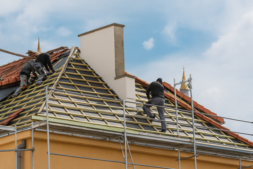 Maison à Bailly-Romainvilliers avec une toiture rénovée par Bailly Toit Service